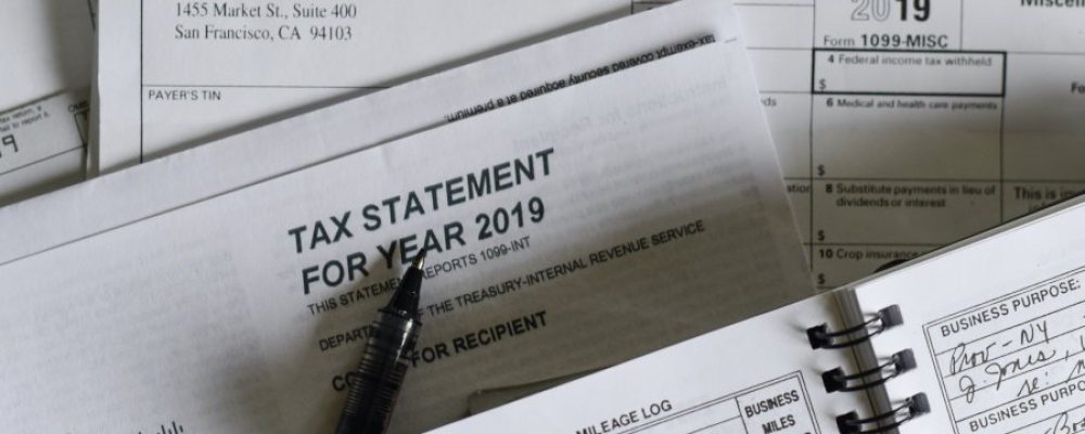 Tax Paperwork Overlapping