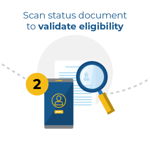 scan status document to validate eligibility scan status document to validate eligibility
